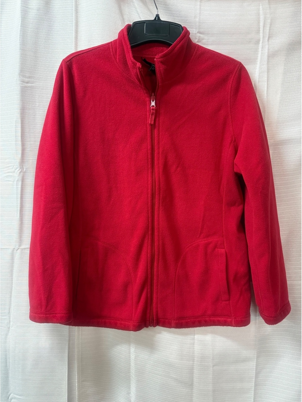 Style & Co. Sport Red Full-Zip Fleece Jacket XL